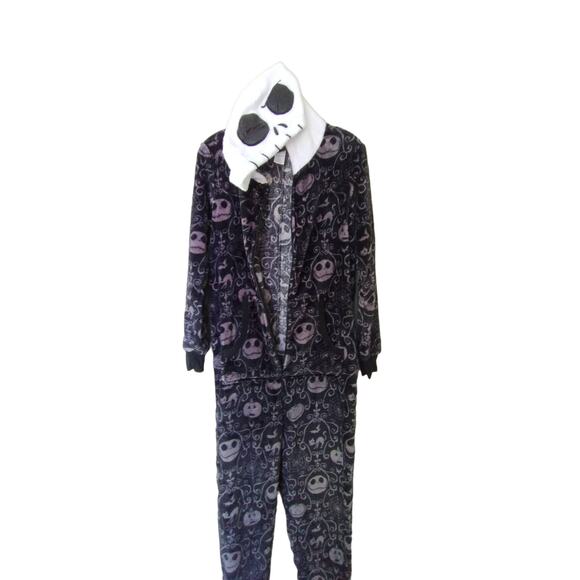 Disney The Nightmare Before Christmas Plush Hooded Sleepware-Loungewear suit M - Picture 3 of 13